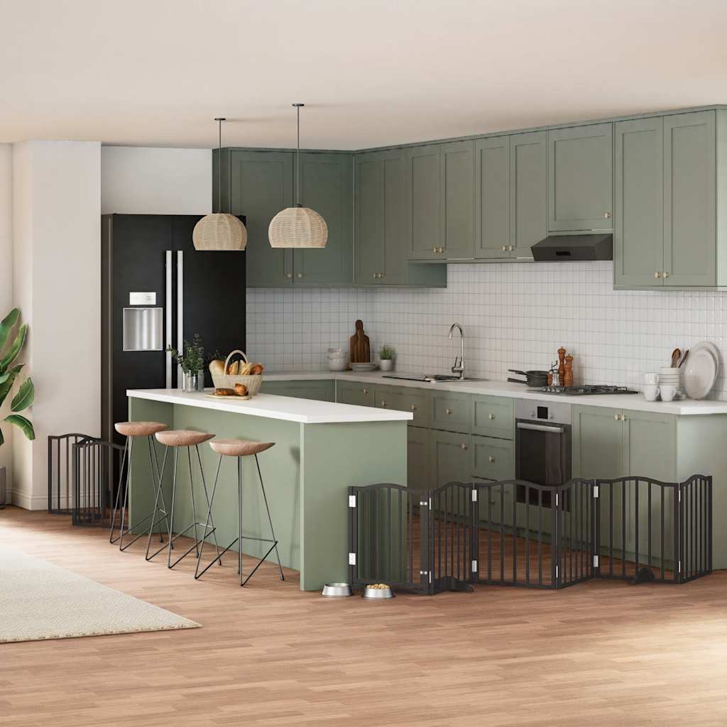 Koiraportti Kokoontaittuva 8 Paneelia 640 Cm Poppelipuu