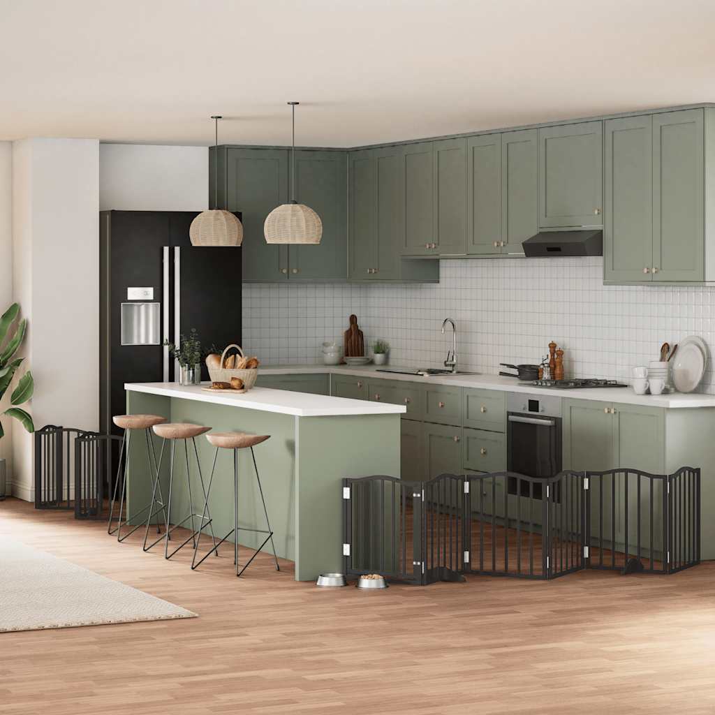 Koiraportti Kokoontaittuva 8 Paneelia 640 Cm Poppelipuu