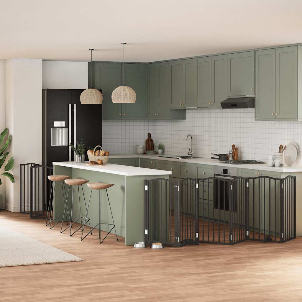 Koiraportti Kokoontaittuva 8 Paneelia 640 Cm Poppelipuu