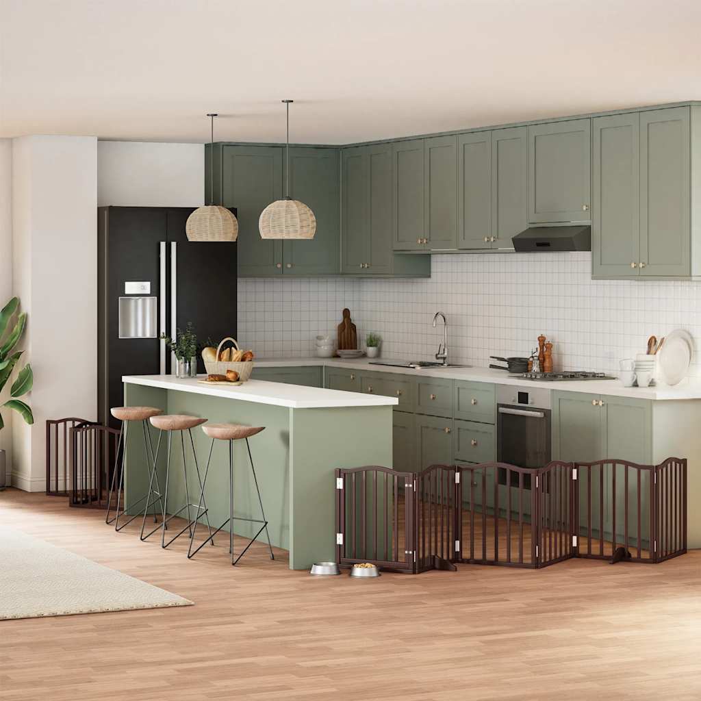 Koiraportti Kokoontaittuva 8 Paneelia 640 Cm Poppelipuu