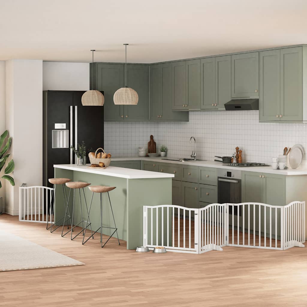 Koiraportti Kokoontaittuva 8 Paneelia 640 Cm Poppelipuu