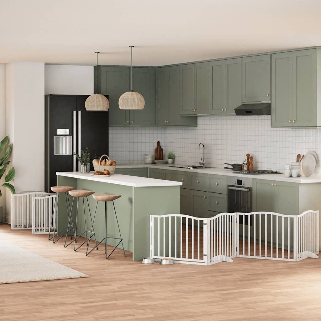 Koiraportti Kokoontaittuva 8 Paneelia 640 Cm Poppelipuu