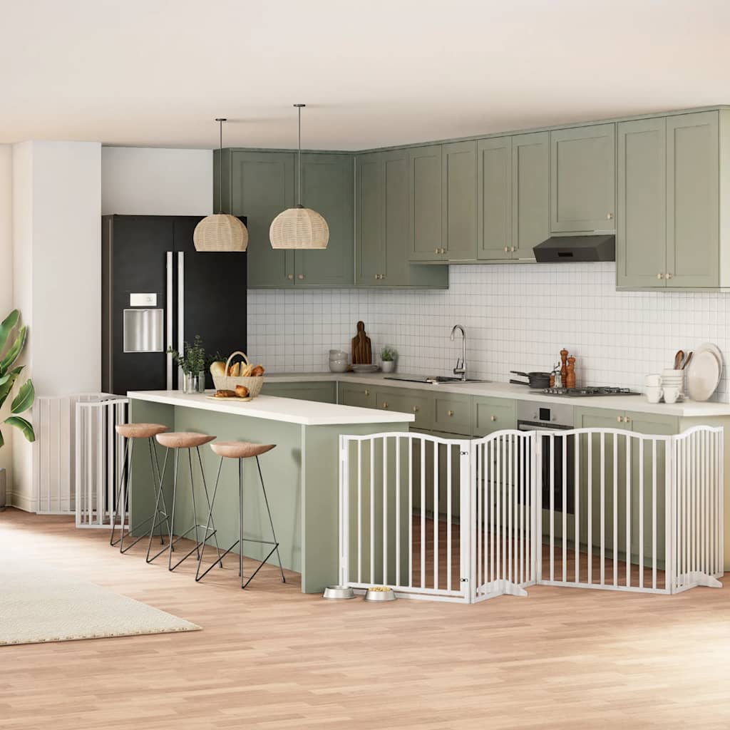 Koiraportti Kokoontaittuva 8 Paneelia 640 Cm Poppelipuu