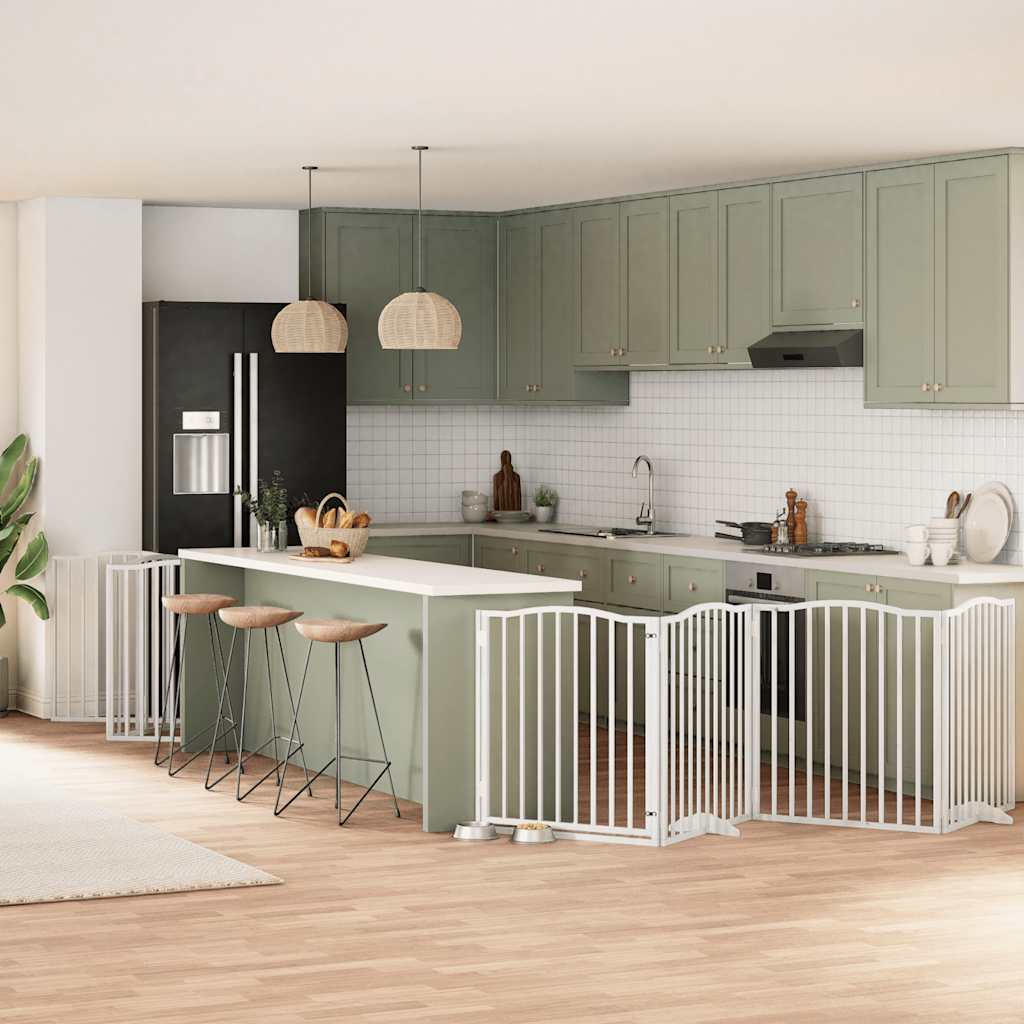 Koiraportti Kokoontaittuva 8 Paneelia 640 Cm Poppelipuu