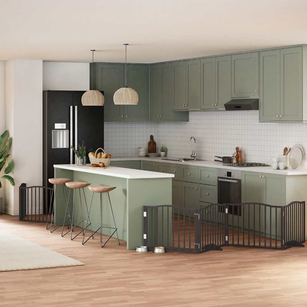 Koiraportti Kokoontaittuva 8 Paneelia 640 Cm Poppelipuu