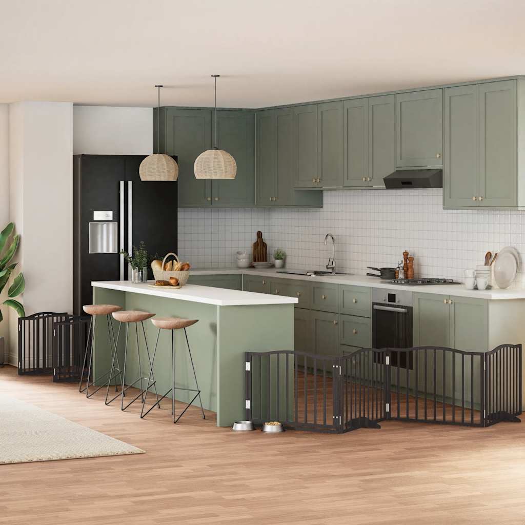 Koiraportti Kokoontaittuva 8 Paneelia 640 Cm Poppelipuu