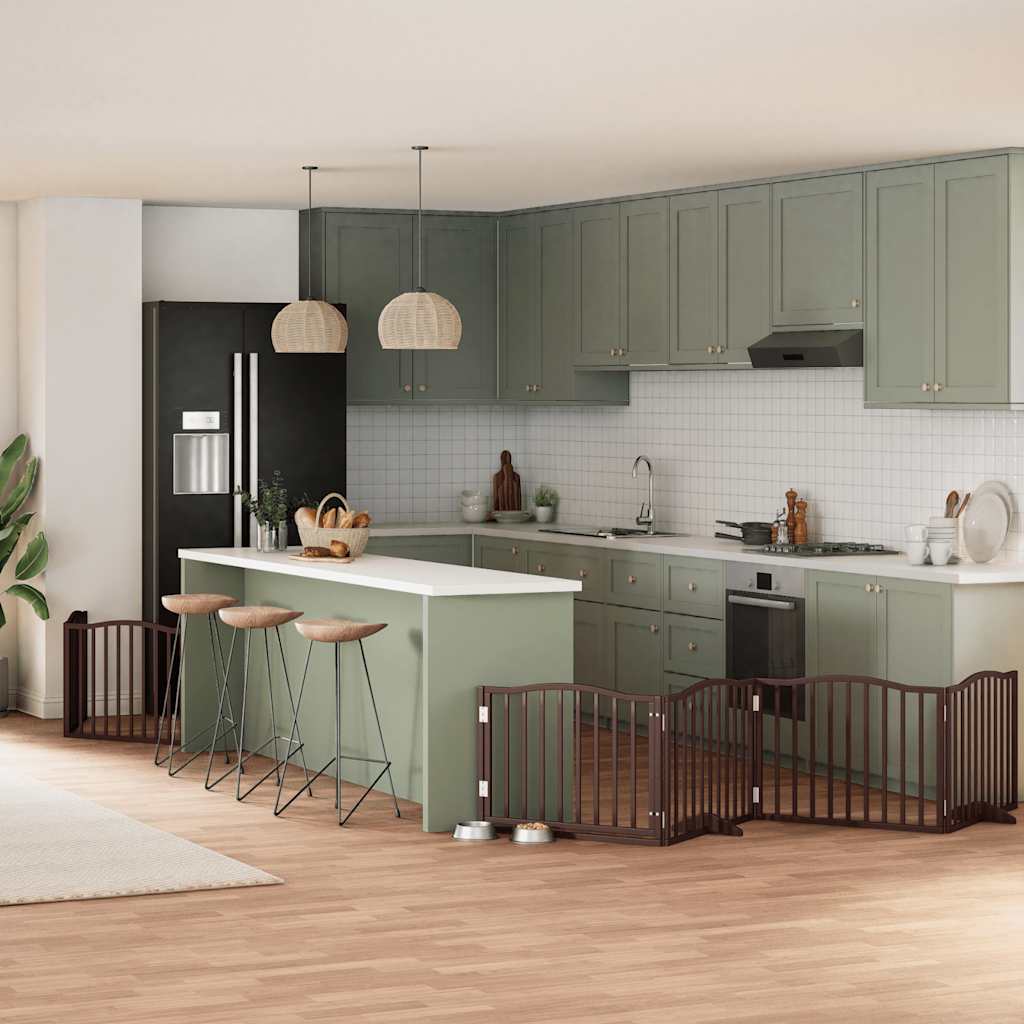 Koiraportti Kokoontaittuva 8 Paneelia 640 Cm Poppelipuu