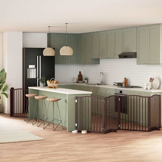 Koiraportti Kokoontaittuva 8 Paneelia 640 Cm Poppelipuu