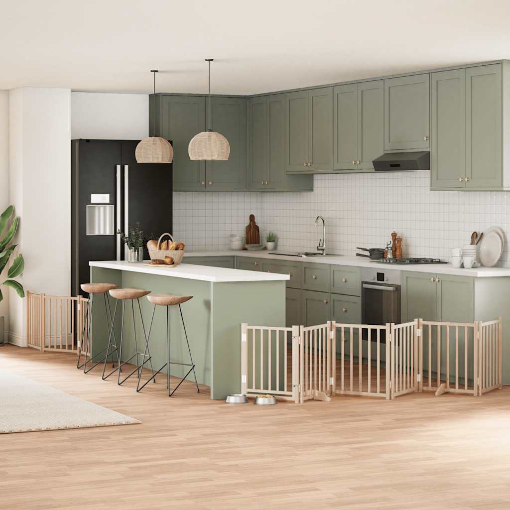 Koiraportti Kokoontaittuva 10 Paneelia 800 Cm Poppelipuu