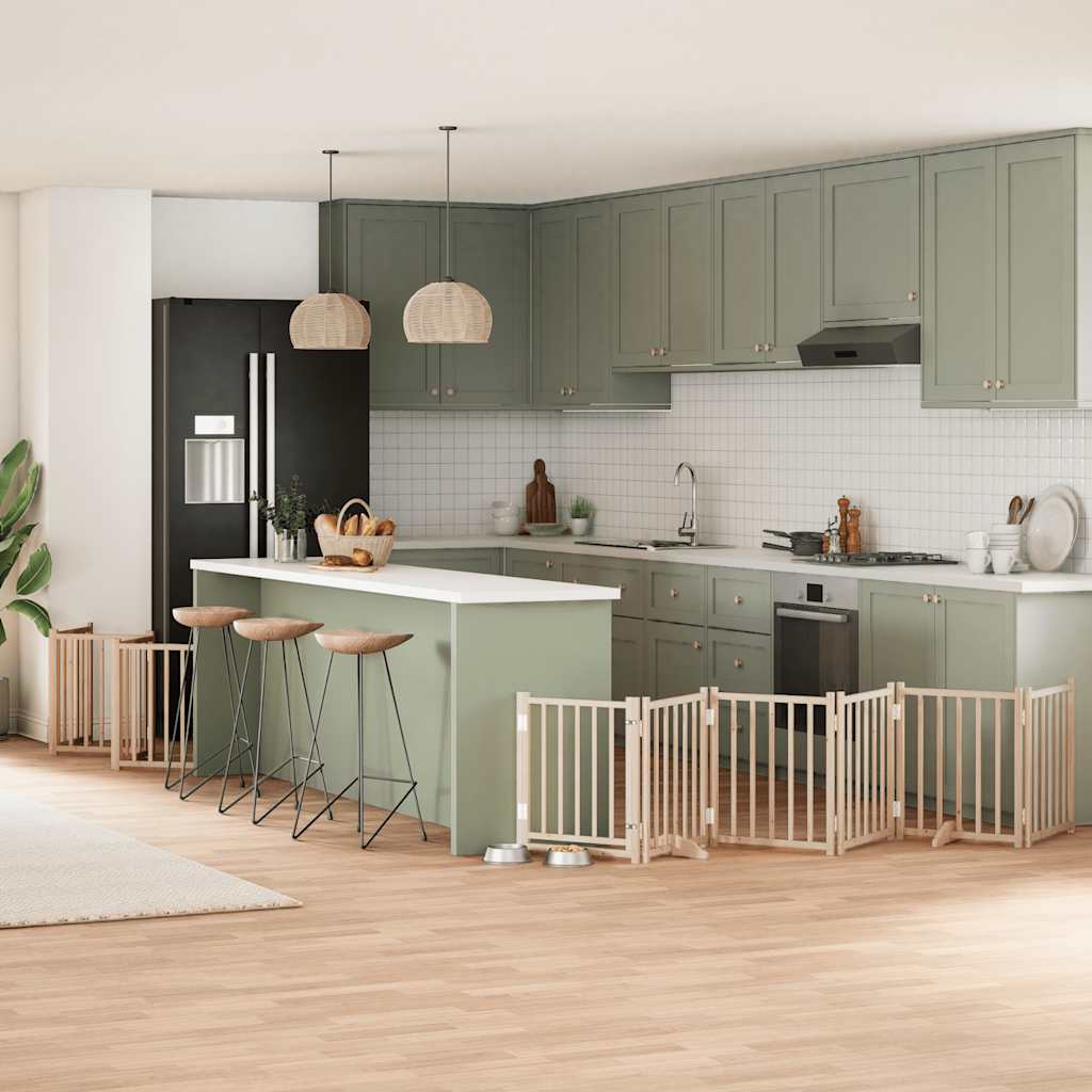 Koiraportti Kokoontaittuva 10 Paneelia 800 Cm Poppelipuu