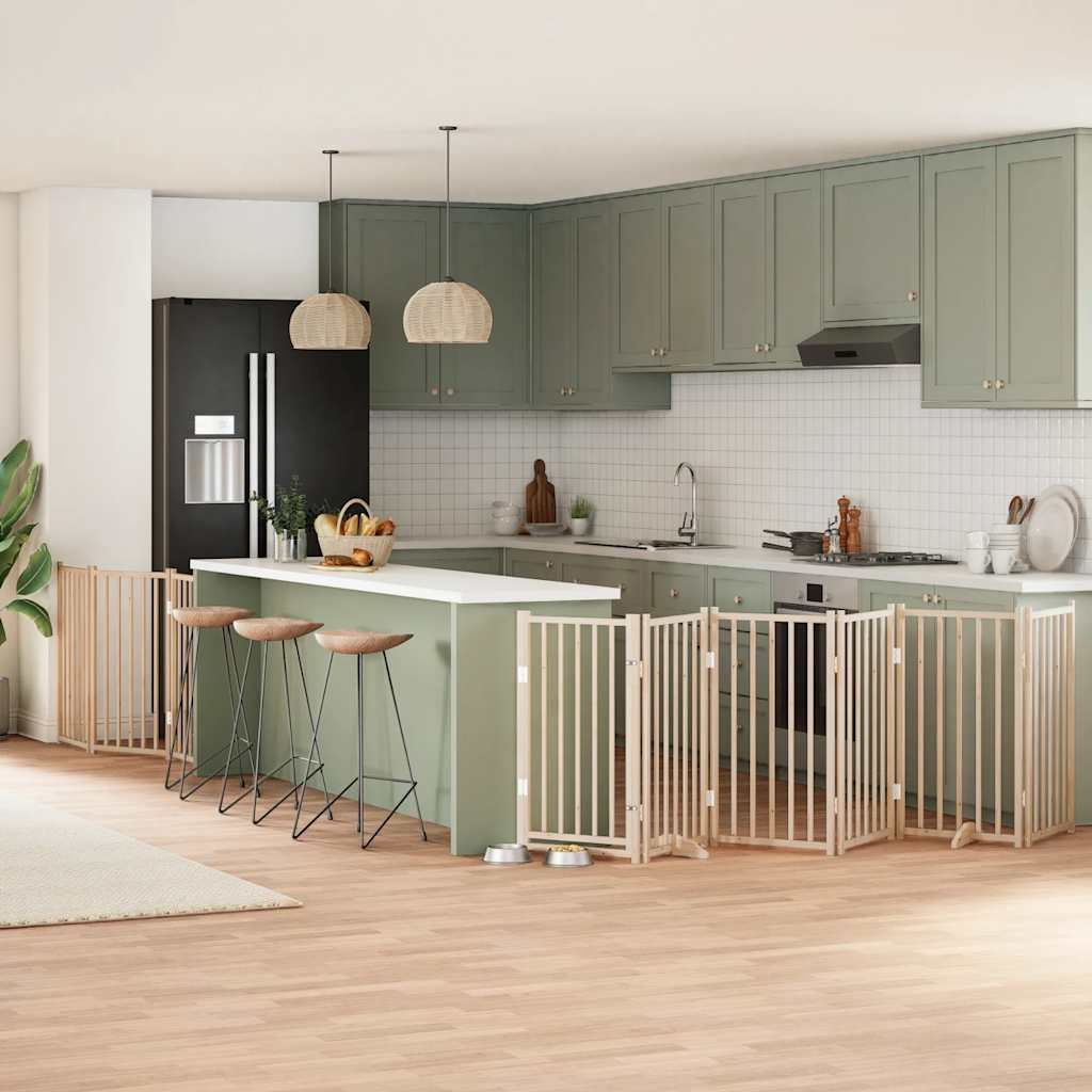 Koiraportti Kokoontaittuva 10 Paneelia 800 Cm Poppelipuu