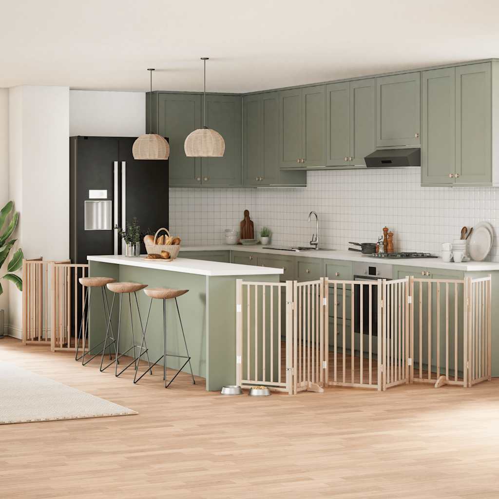 Koiraportti Kokoontaittuva 10 Paneelia 800 Cm Poppelipuu