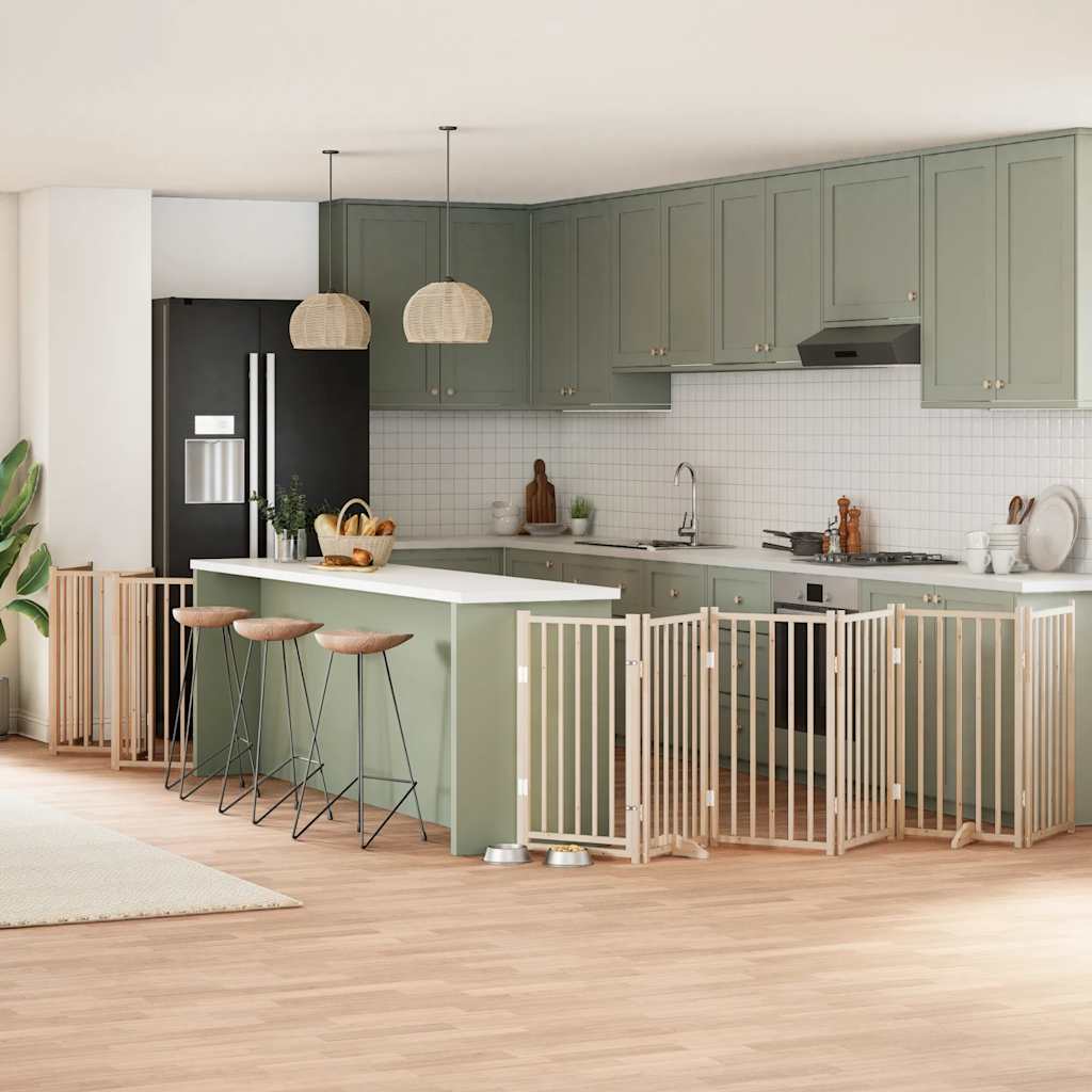 Koiraportti Kokoontaittuva 10 Paneelia 800 Cm Poppelipuu