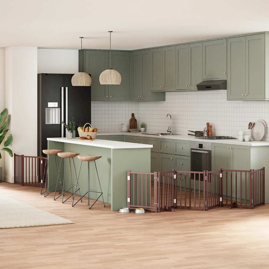 Koiraportti Kokoontaittuva 10 Paneelia 800 Cm Poppelipuu