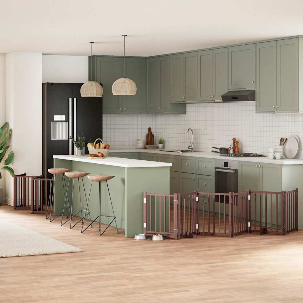 Koiraportti Kokoontaittuva 10 Paneelia 800 Cm Poppelipuu