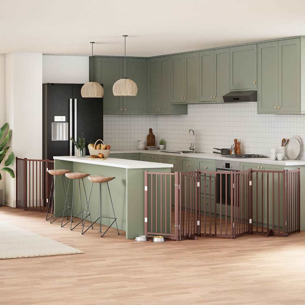 Koiraportti Kokoontaittuva 10 Paneelia 800 Cm Poppelipuu