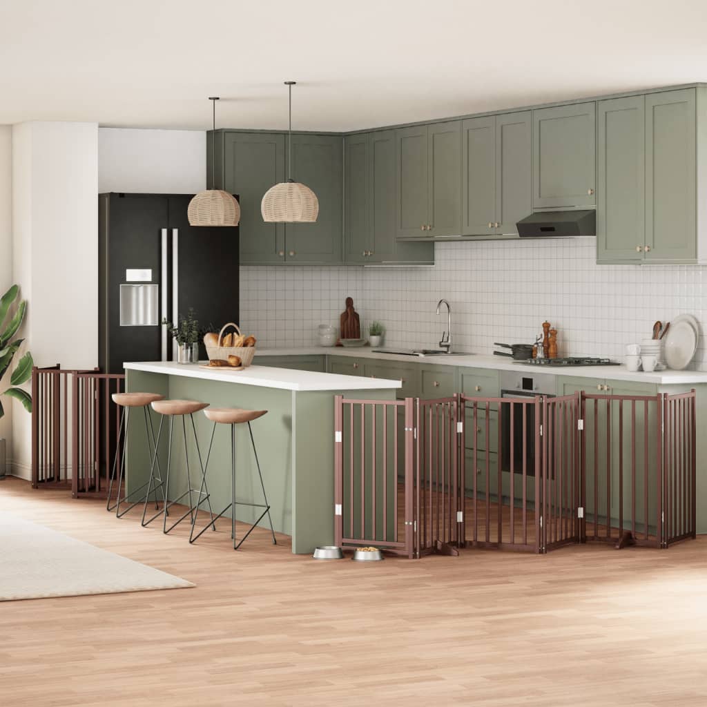 Koiraportti Kokoontaittuva 10 Paneelia 800 Cm Poppelipuu