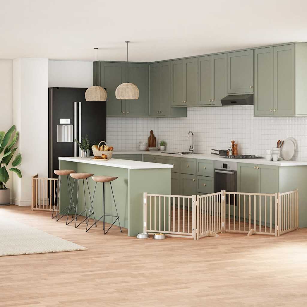 Koiraportti Kokoontaittuva 10 Paneelia 800 Cm Poppelipuu