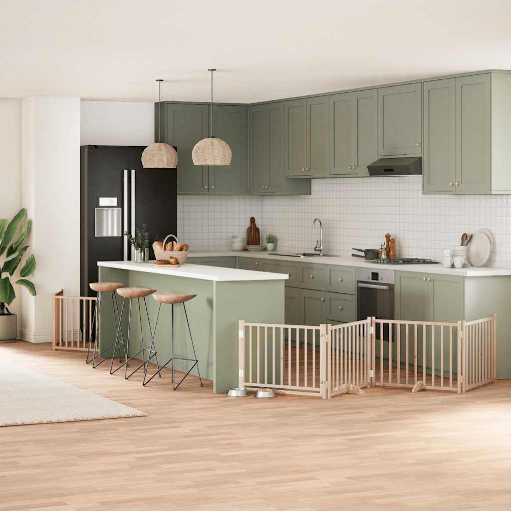 Koiraportti Kokoontaittuva 10 Paneelia 800 Cm Poppelipuu