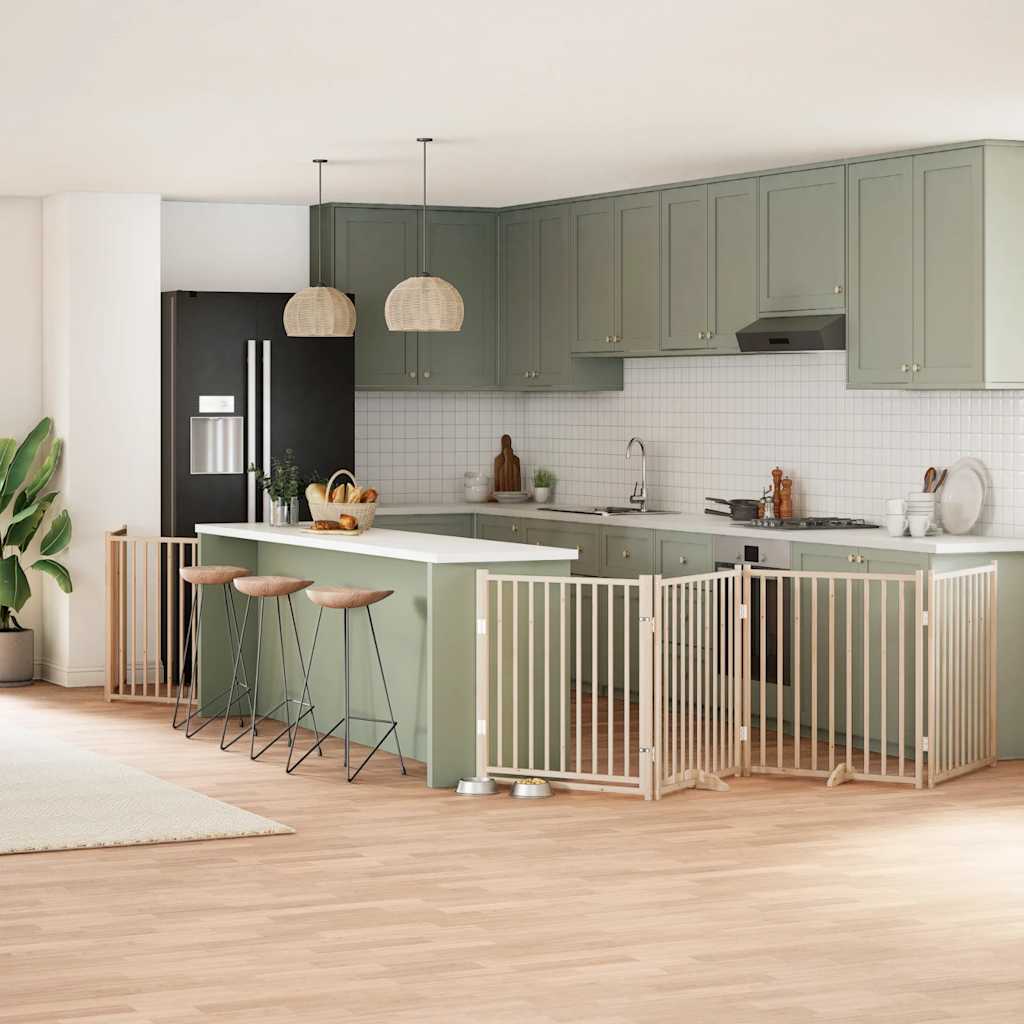 Koiraportti Kokoontaittuva 10 Paneelia 800 Cm Poppelipuu