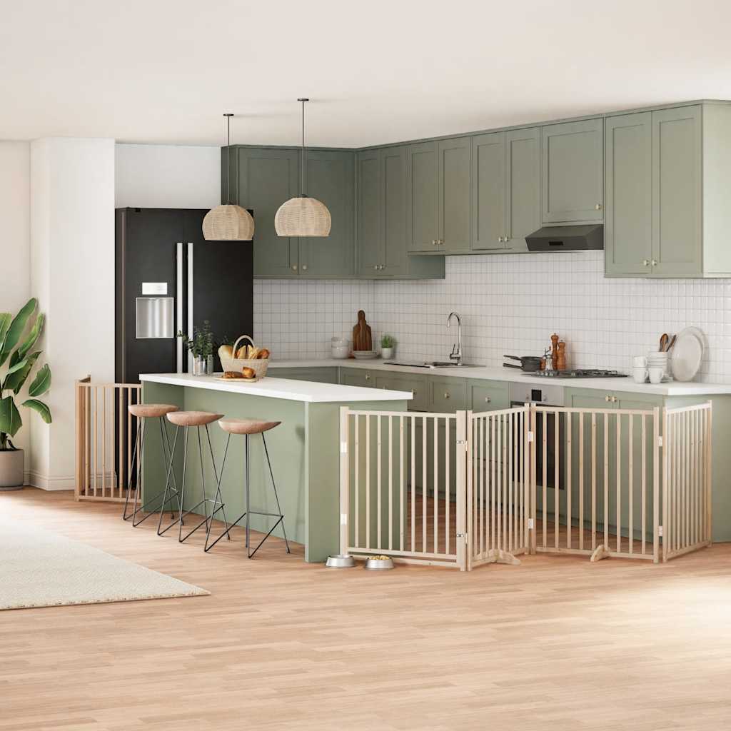 Koiraportti Kokoontaittuva 10 Paneelia 800 Cm Poppelipuu