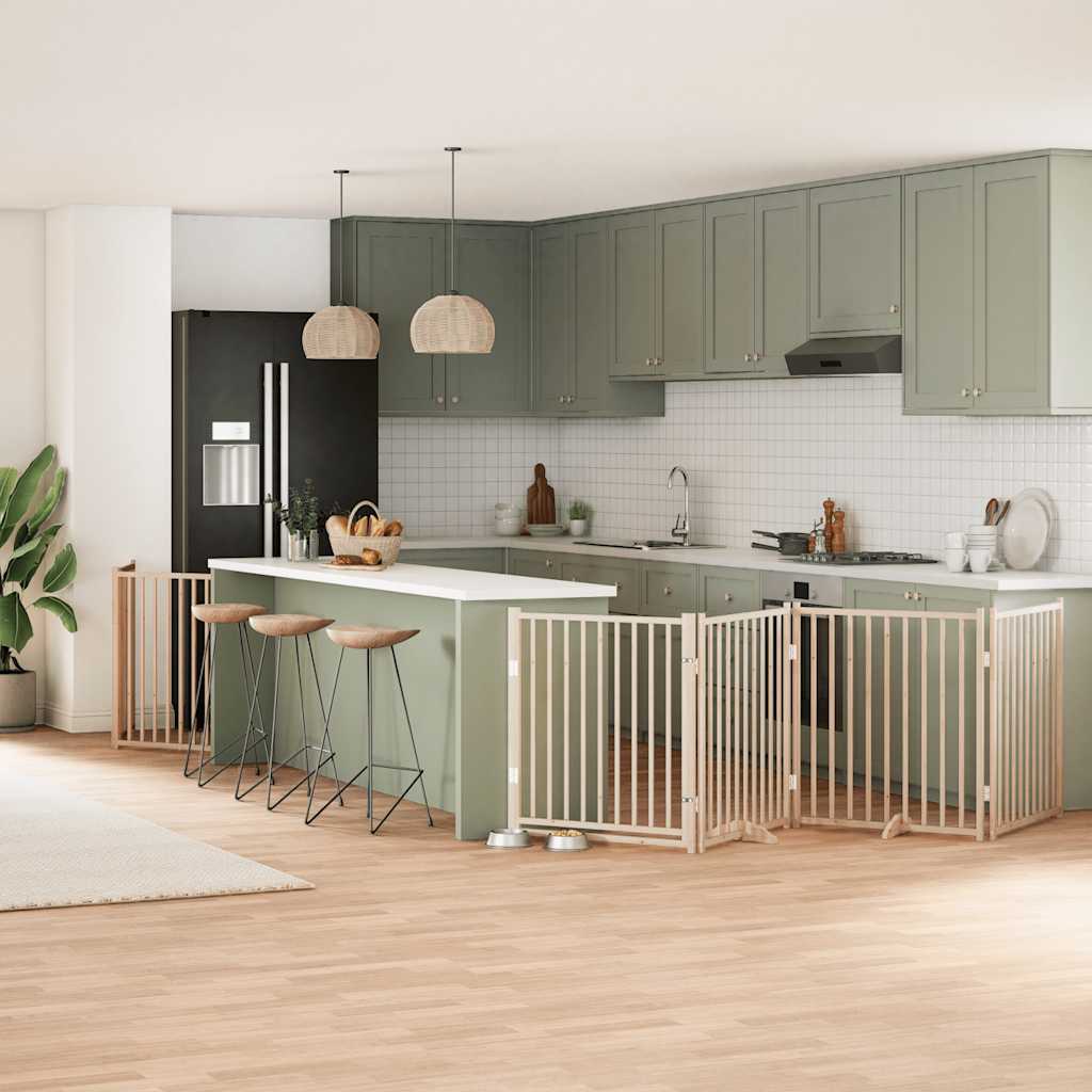 Koiraportti Kokoontaittuva 10 Paneelia 800 Cm Poppelipuu