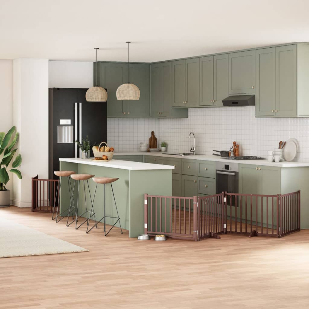 Koiraportti Kokoontaittuva 10 Paneelia 800 Cm Poppelipuu