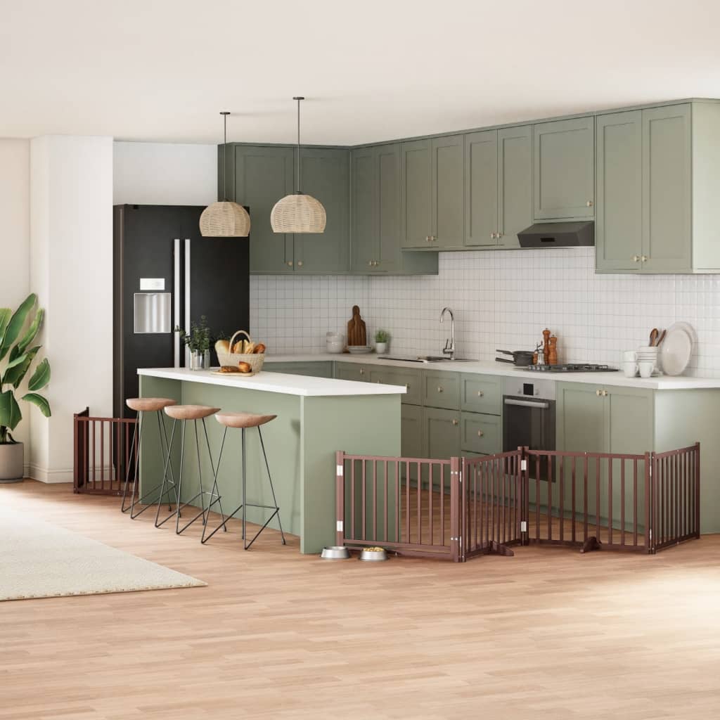 Koiraportti Kokoontaittuva 10 Paneelia 800 Cm Poppelipuu