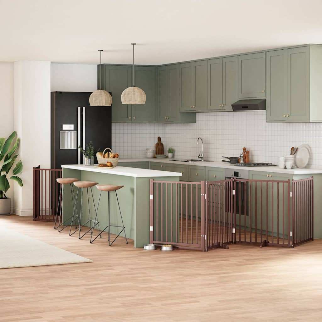 Koiraportti Kokoontaittuva 10 Paneelia 800 Cm Poppelipuu