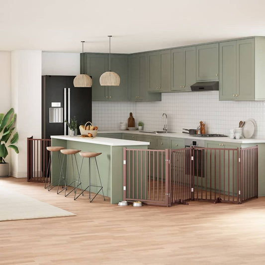 Koiraportti Kokoontaittuva 10 Paneelia 800 Cm Poppelipuu