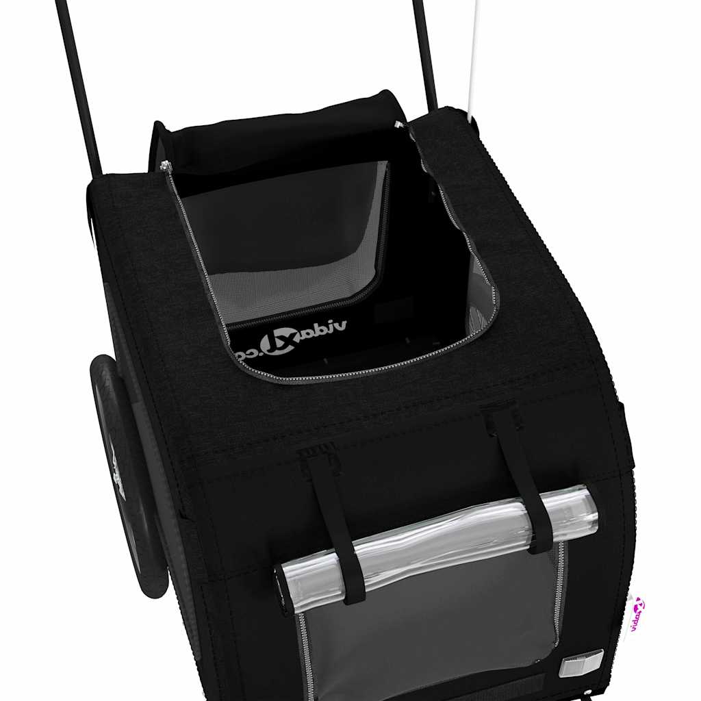 Lemmikkieläinten Pyöräilykärry Musta 124.5 X 63.5 X 53 Cm