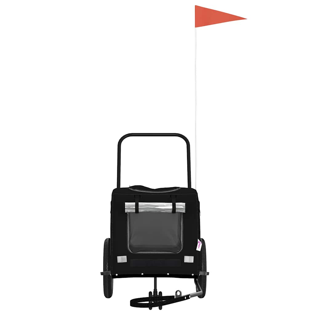 Lemmikkieläinten Pyöräilykärry Musta 124.5 X 63.5 X 53 Cm