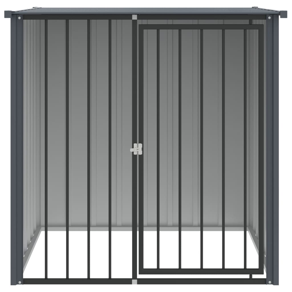 Koirankoppi Katolla Musta 110X103X109 Cm Galvanoitu Teräs