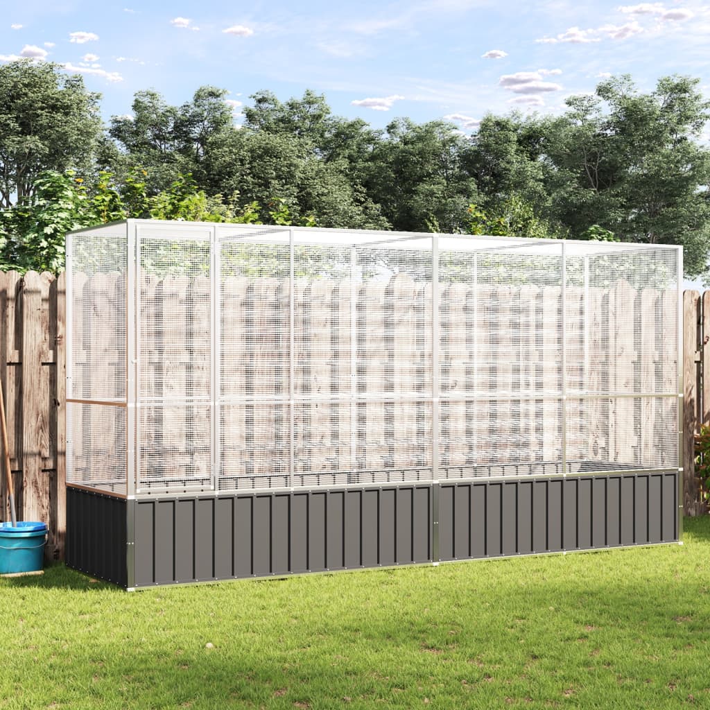 Aviaario Hopea 210,5X107X212 Cm Teräs