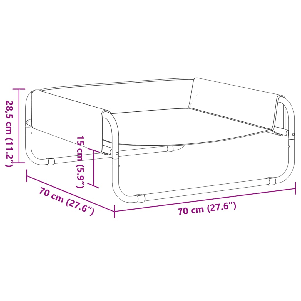Korotettu Koiransänky Antrasiitti Oxford Kangas Ja Teräs