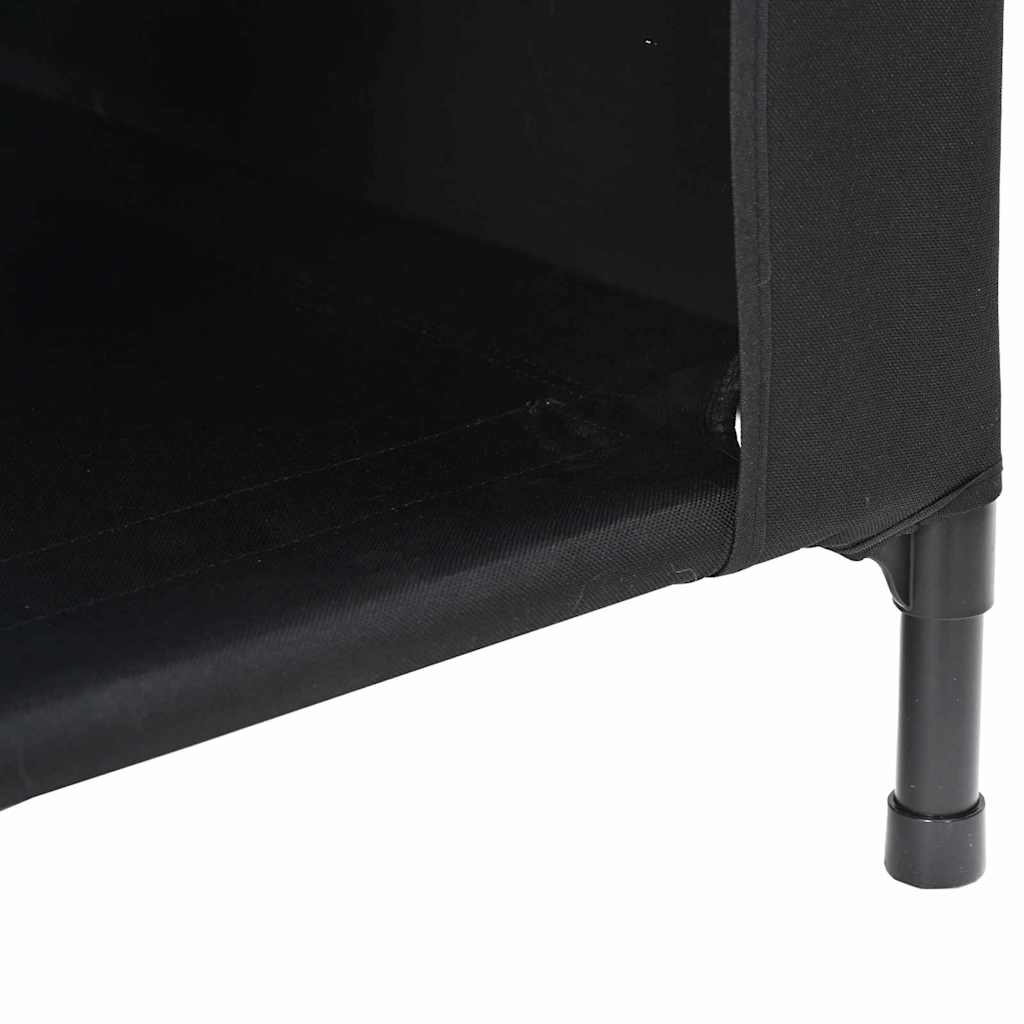 Koirankoppi Musta 110 X 75 X 107.5 Cm Oxford-Kangas Ja Teräs