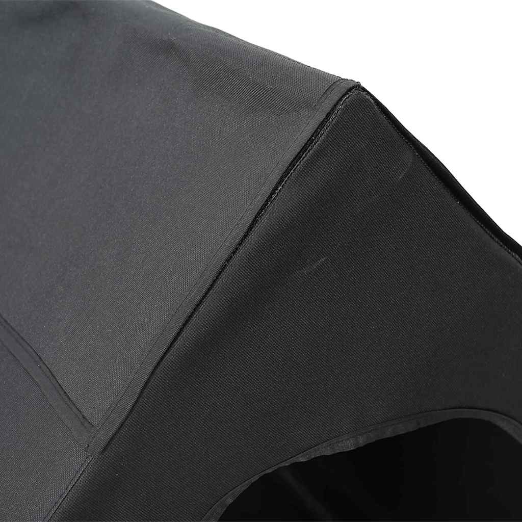 Koirankoppi Musta 110 X 75 X 107.5 Cm Oxford-Kangas Ja Teräs