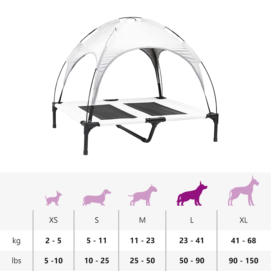 Koiran Peti Harmaa Hopea L Teräs