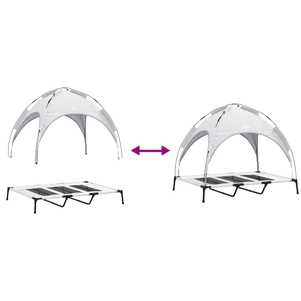 Koiran Peti Harmaa Hopea Xl Teräs