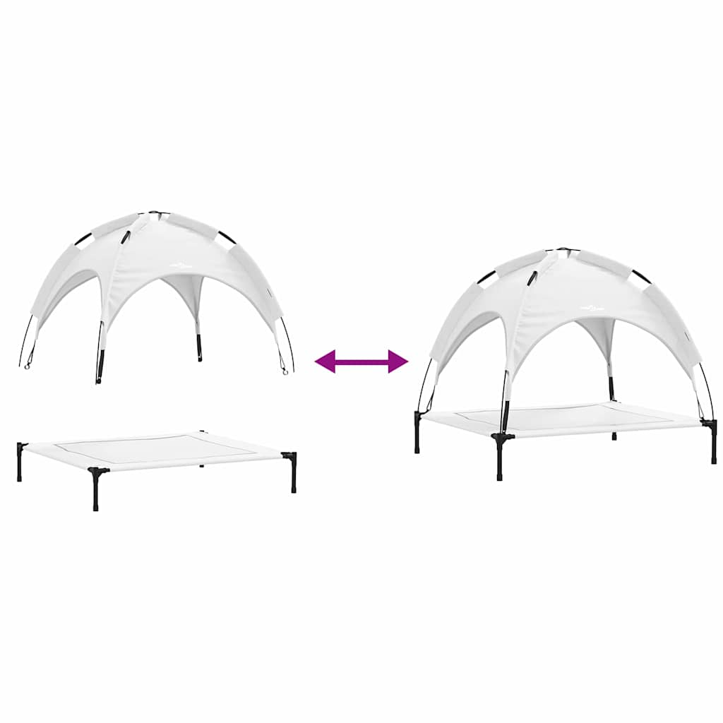 Koiran Peti Hopea Harmaa Xl Teräs