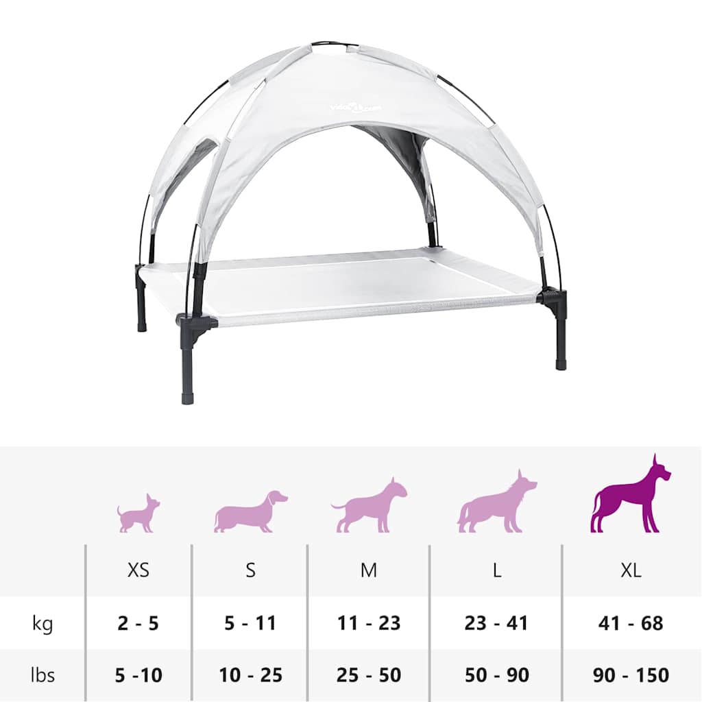 Koiran Peti Hopea Harmaa Xl Teräs