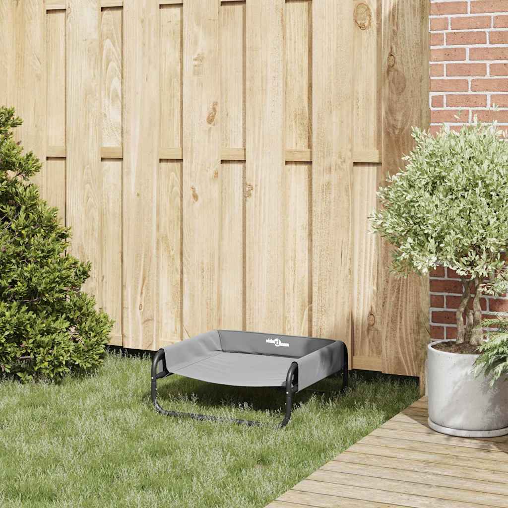 Koiran Peti Vaaleanharmaa S Oxford-Kangas Ja Teräs