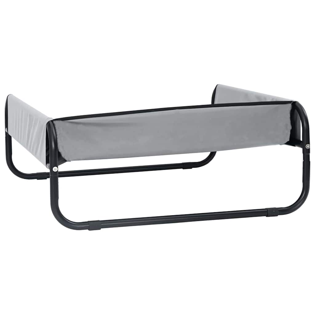 Koiran Peti Vaaleanharmaa M Oxford-Kangas Ja Teräs