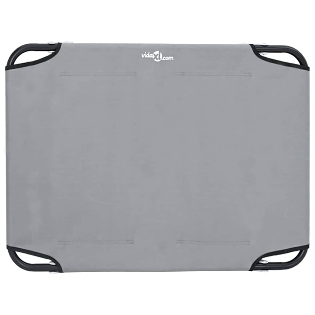 Koiran Peti Vaaleanharmaa M Oxford-Kangas Ja Teräs