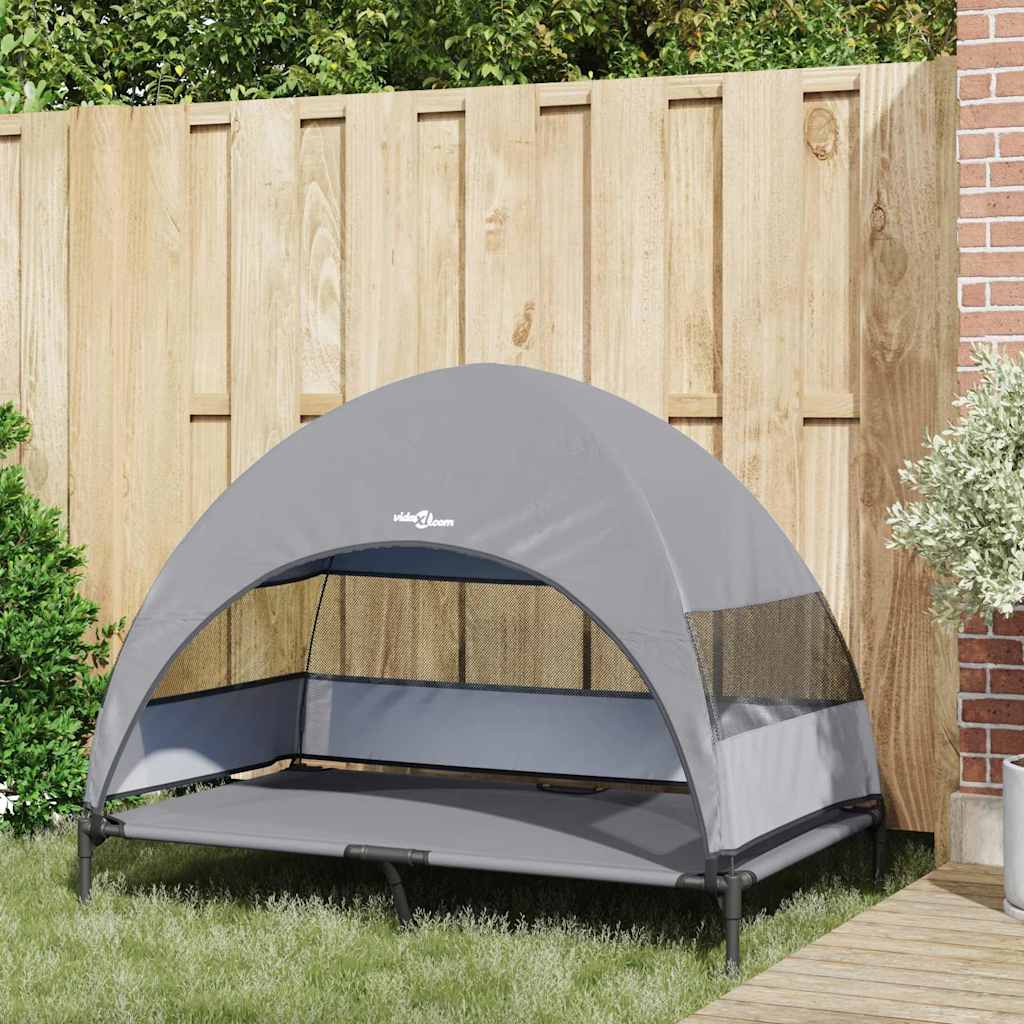 Korotettu Koiranpeti Vaaleanharmaa 127 X 81 X 108 Cm