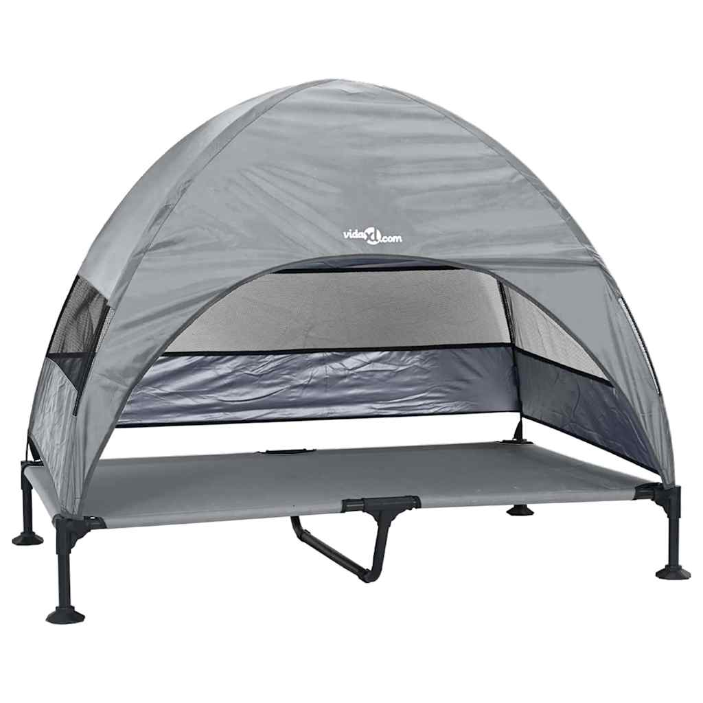 Korotettu Koiranpeti Vaaleanharmaa 127 X 81 X 108 Cm