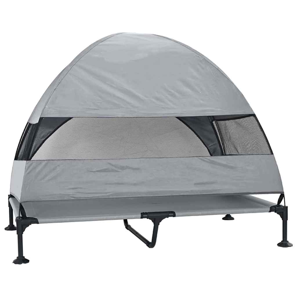 Korotettu Koiranpeti Vaaleanharmaa 127 X 81 X 108 Cm