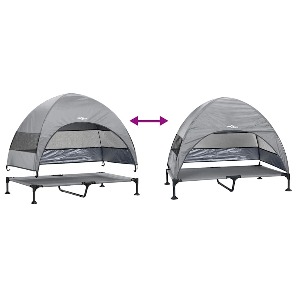 Korotettu Koiranpeti Vaaleanharmaa 127 X 81 X 108 Cm