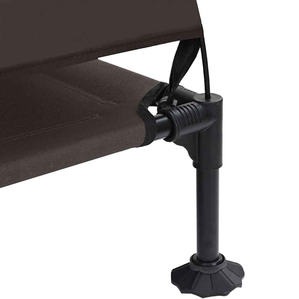 Korotettu Koiranpeti Ruskea 127 X 81 X 108 Cm Kangas Ja Teräs