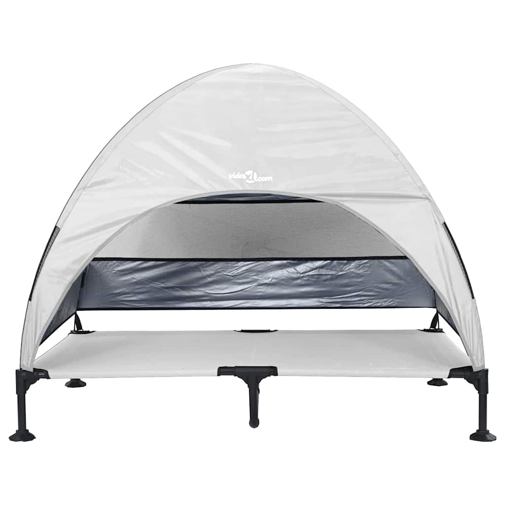 Korotettu Koiranpeti Harmaa Hopea 127 X 81 X 108 Cm